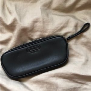 Black Coach brush bag